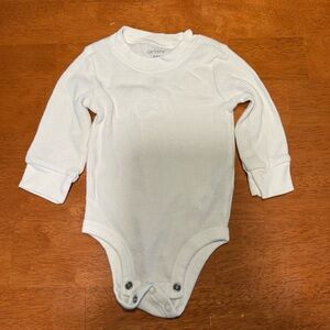 Carter's Soft White Long Sleeve Bodysuit